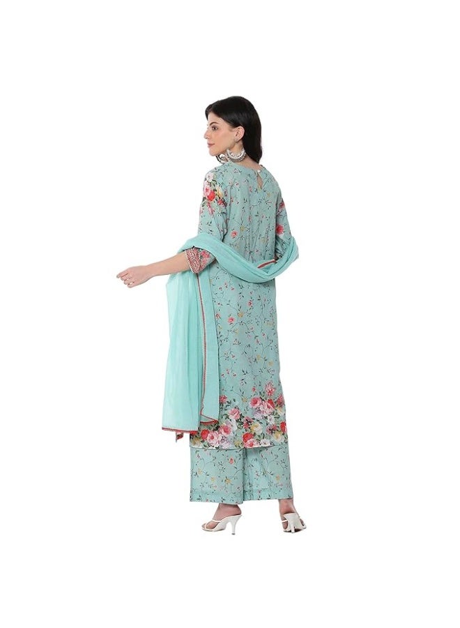 بيبا طقم كورتة قطنية مطبوعة للنساء من بيبا، مقاس 3XL - Image 2