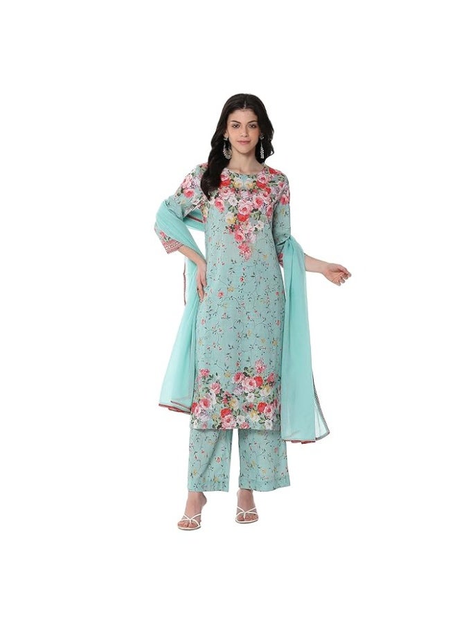 بيبا طقم كورتة قطنية مطبوعة للنساء من بيبا، مقاس 3XL - Image 1
