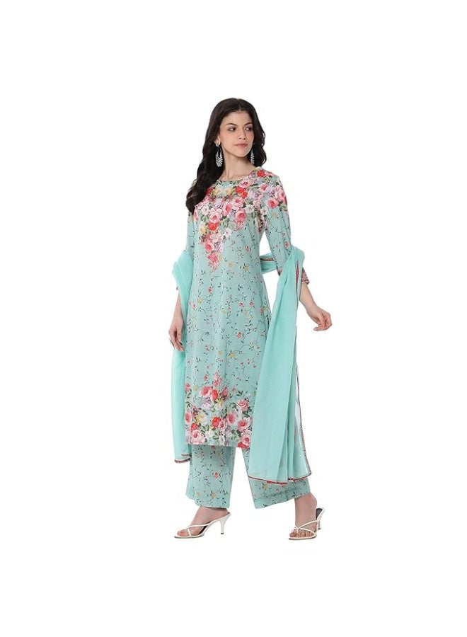 بيبا طقم كورتة قطنية مطبوعة للنساء من بيبا، مقاس 3XL - Image 4