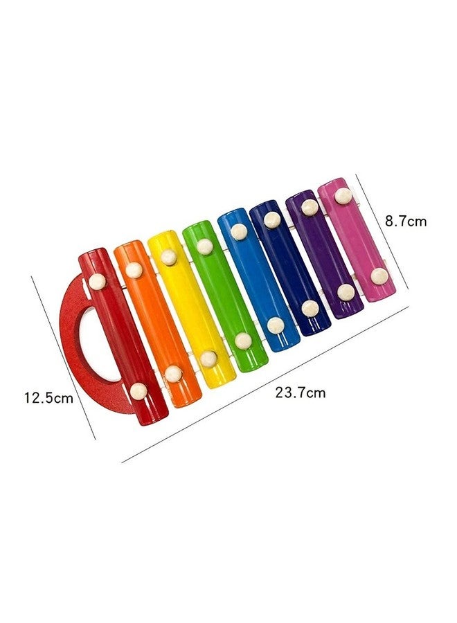 Kiditos Wooden Musical Toy (Eight Tone) Xylophone with Child Safe Mallets - Image 3