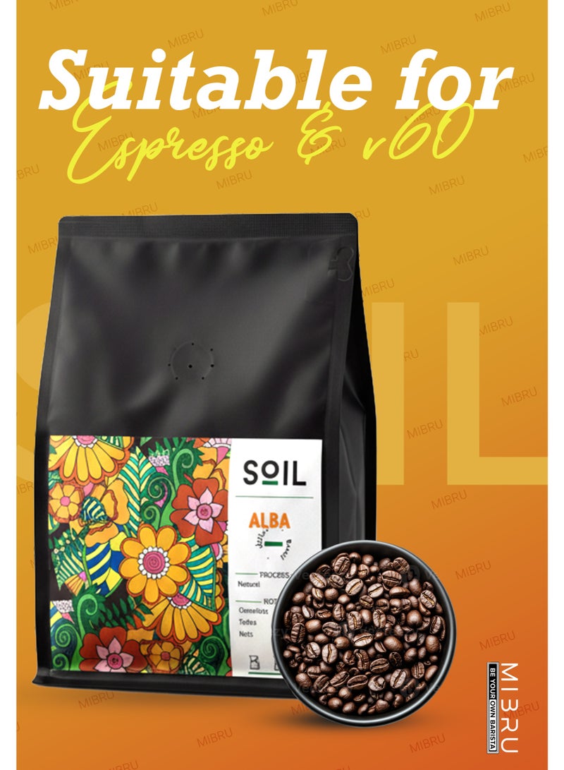 SOIL Coffee bean Colompia Alba Dried for Espresso And Filter Corps 250G Unground roasted coffee beans for specialty coffee - Whole Beans - Image 3