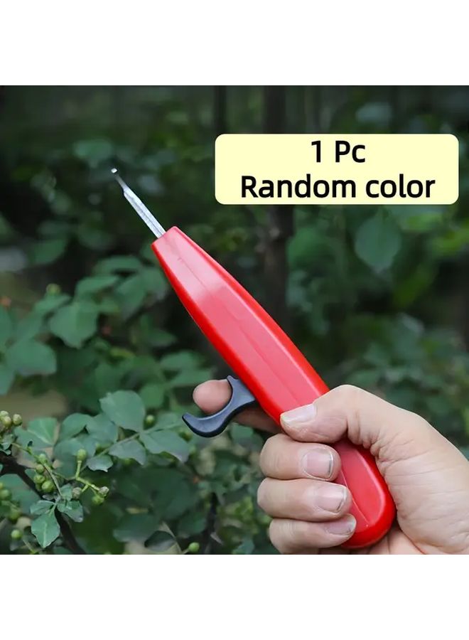 Random Color Manual Fruit Vegetable Picker Sharp Alloy Steel Head Harvesting Tool For Home Commercial Garden Orchard - Image 4