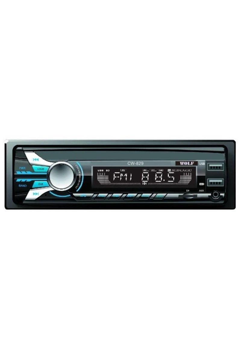 Wolf Bluetooth Car Cassette ( 2 USB, Memory Card, AUX ) - CW 829  - Image 1
