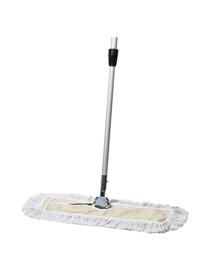Tidy Tools Industrial Strength Cotton Dust Mop with Extendable Metal Telescopic Handle and Frame (24 X 5 Inch) - Image 1