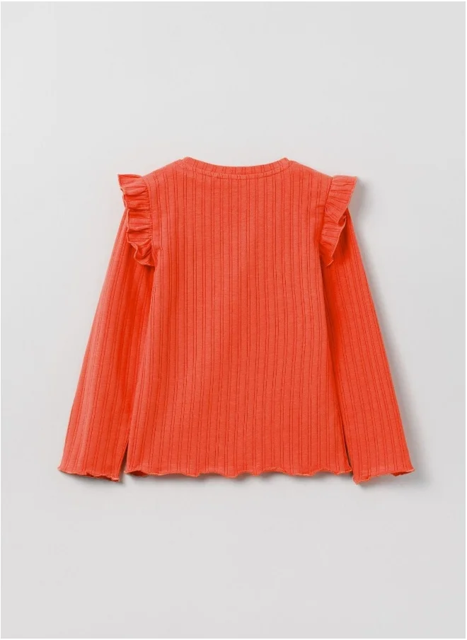 Ovs Ovs Long-Sleeved T-Shirt With Frills