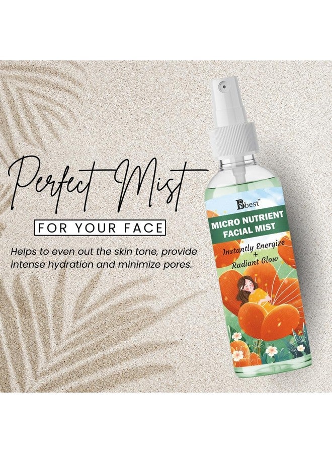 BBEST Micronutrient Face Mist & Toner 200 ml | Toner for glowing skin | Alcohol-Free Mist & toner for open pores Tightening | Women & Men - Image 3