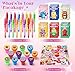 SNLN Valentines Day Gifts for Kids Classroom 24 Pack Valentines Day Stationery Set with Monster Theme Invisible Ink Pen Notebook Stamp Sticker Valentines Party Favors for Kid School Classroom Exchange - Image 4