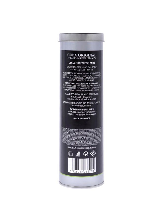 Cuba Green by Cuba for Men 3.3 oz Eau de Toilette Spray - Image 4
