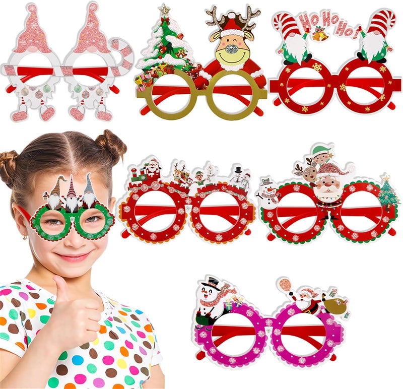 Christmas Glasses Santa Glasses Frame Photo Prop Christmas Decorations 2024 New Year Gift Party Supplies New Year Decorations - Image 2