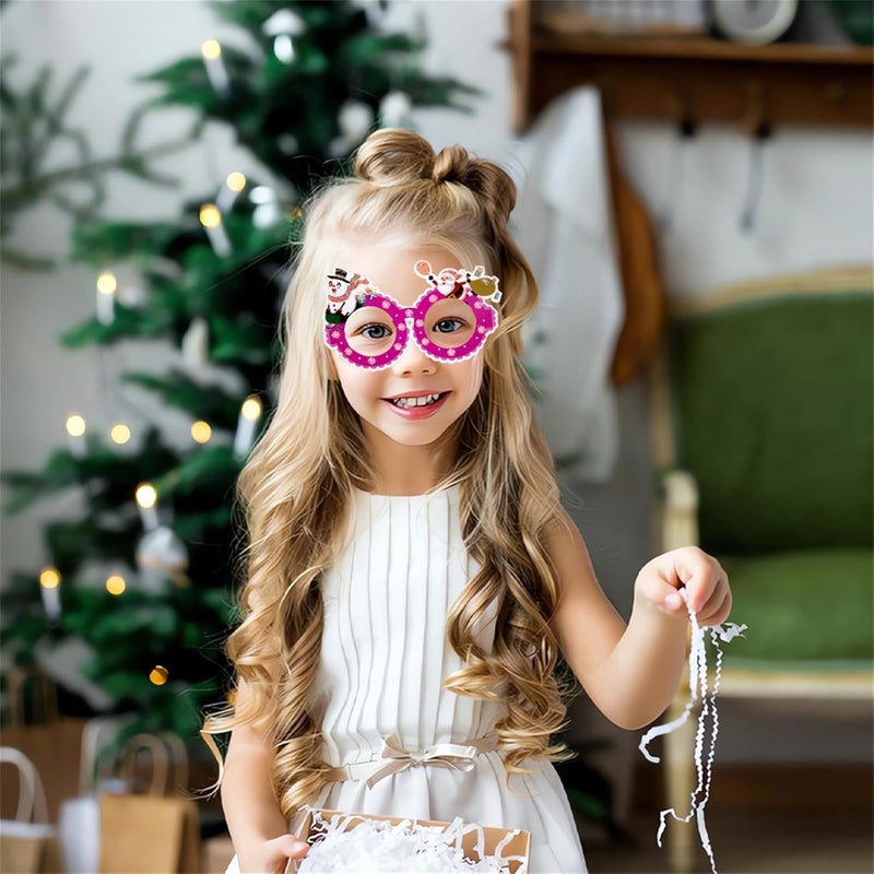 Christmas Glasses Santa Glasses Frame Photo Prop Christmas Decorations 2024 New Year Gift Party Supplies New Year Decorations - Image 4