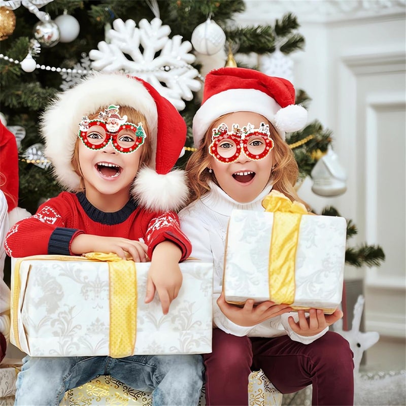 Christmas Glasses Santa Glasses Frame Photo Prop Christmas Decorations 2024 New Year Gift Party Supplies New Year Decorations - Image 3