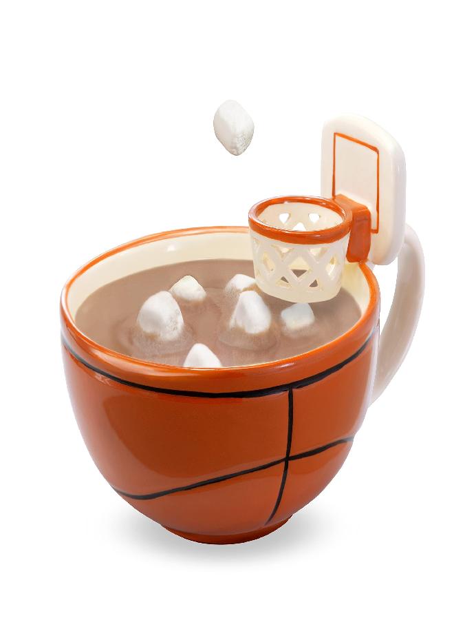MAX'IS Creations MAX'IS Creations | The Mug with a Hoop| Coffee & Hot Chocolate Mug, Cereal, Soup Bowl Cup | Novelty Gift Basketball Accessories for Sports Coaches, Dad, Mom, Basketball Gifts for Boys 8-12 & Girls  - Image 1