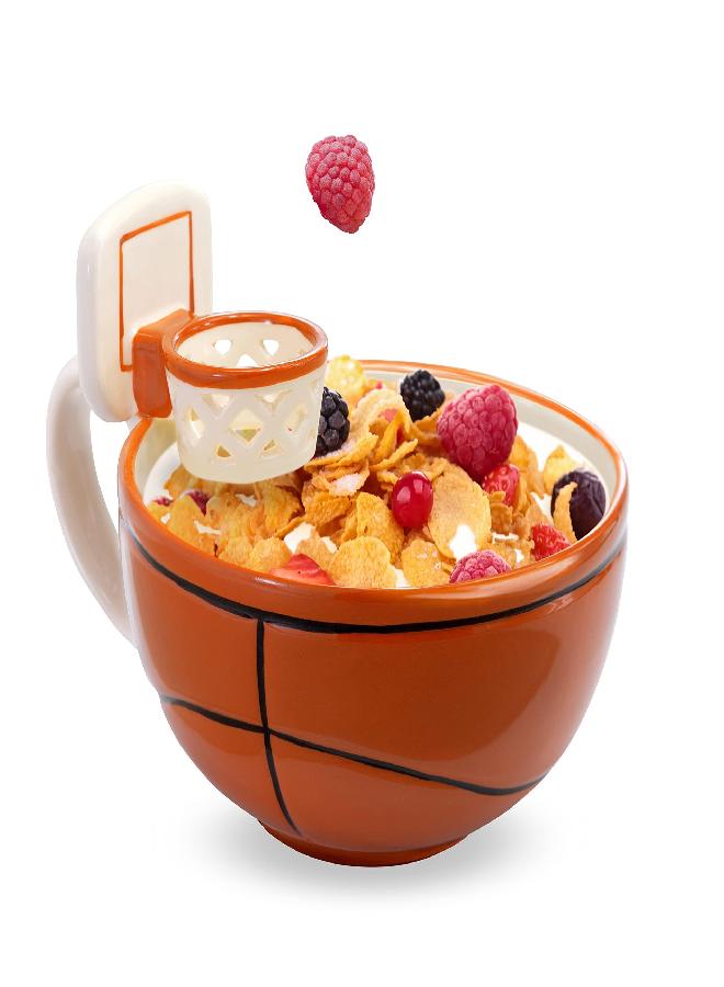 MAX'IS Creations MAX'IS Creations | The Mug with a Hoop| Coffee & Hot Chocolate Mug, Cereal, Soup Bowl Cup | Novelty Gift Basketball Accessories for Sports Coaches, Dad, Mom, Basketball Gifts for Boys 8-12 & Girls  - Image 2