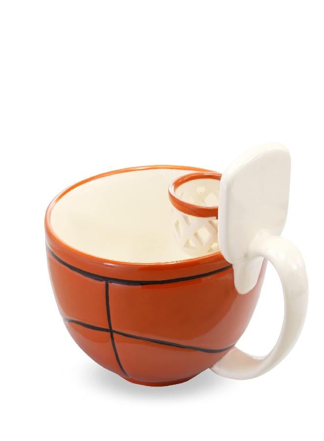 MAX'IS Creations MAX'IS Creations | The Mug with a Hoop| Coffee & Hot Chocolate Mug, Cereal, Soup Bowl Cup | Novelty Gift Basketball Accessories for Sports Coaches, Dad, Mom, Basketball Gifts for Boys 8-12 & Girls  - Image 4