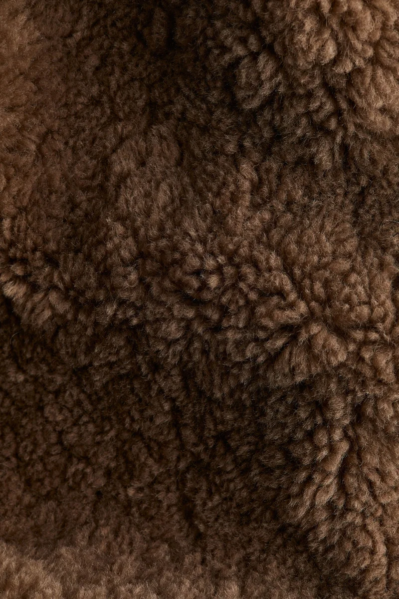 H&M Fluffy tie-belt coat