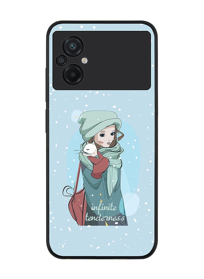 Stylizedd Rugged Black edge case for Xiaomi Poco M5 Slim fit Soft Case Flexible Rubber Edges Anti Drop TPU Gel Thin Cover - Infinite Tenderness - Image 1