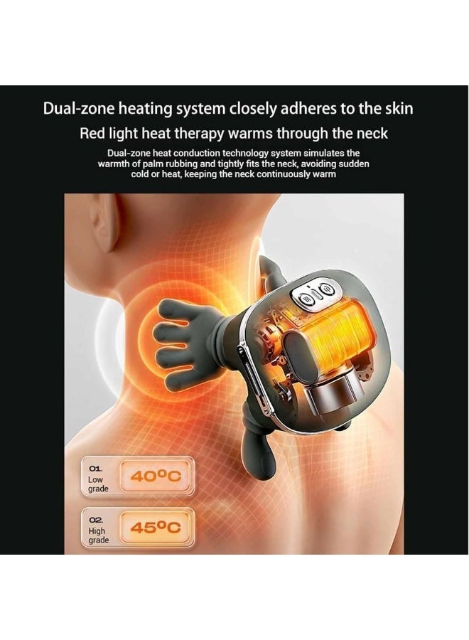 ACLIX Turtle Neck Massager, Bionic Heated Massager, Wireless Portable Neck and Back Massager with 3-Speed Adjustment for Men and Women | Green - Image 4