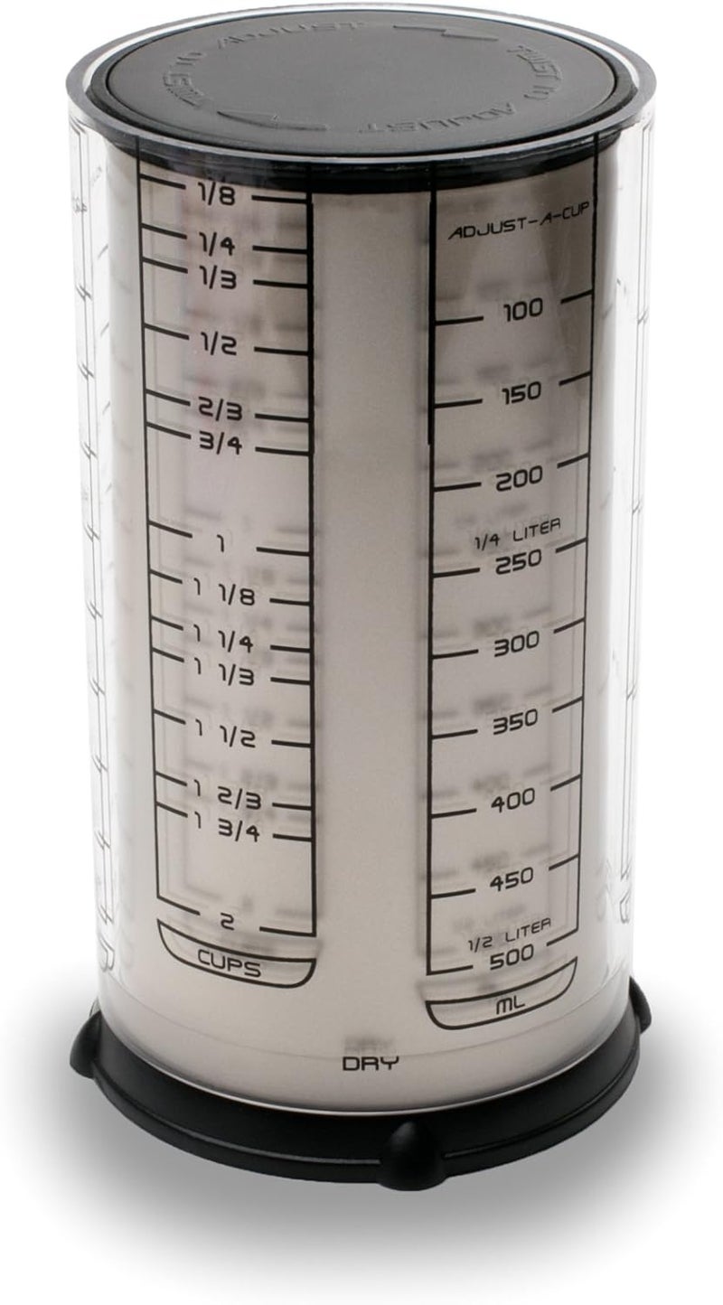 KitchenArt Professional Series 2-Cup Adjust-A-Cup in Champagne Satin - Adjustable Measuring Cup for Liquids and Dry Ingredients - Image 2