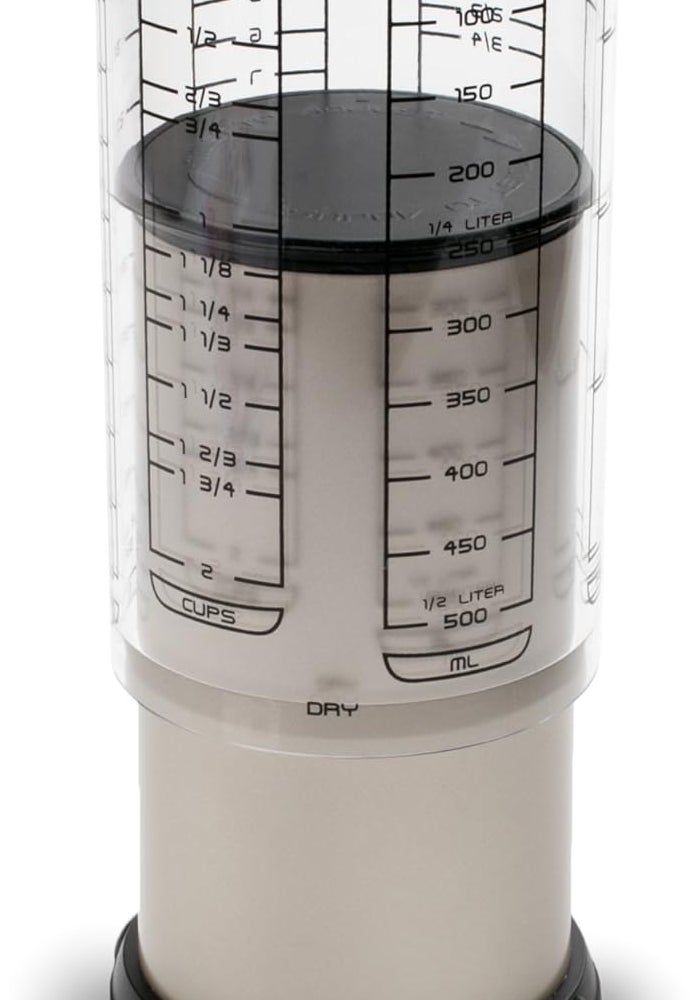 KitchenArt Professional Series 2-Cup Adjust-A-Cup in Champagne Satin - Adjustable Measuring Cup for Liquids and Dry Ingredients - Image 1