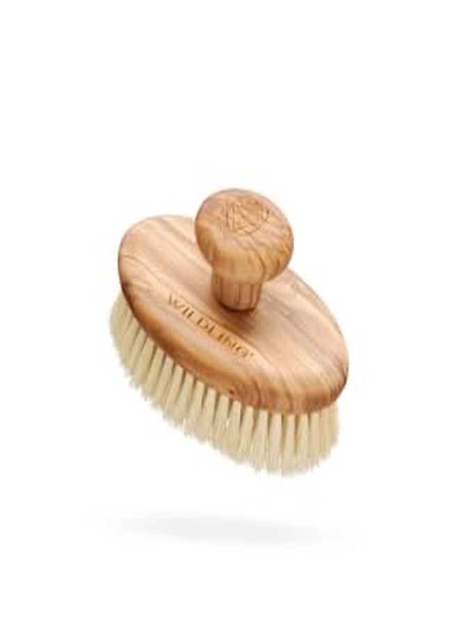 WILDLING Aura Sweeper | Artisan Crafted Dry Body Brush | Stimulates Lymph Flow + Boosts Circulation | Plant-Based Agave Fibers + Olive Wood Handle - Image 1