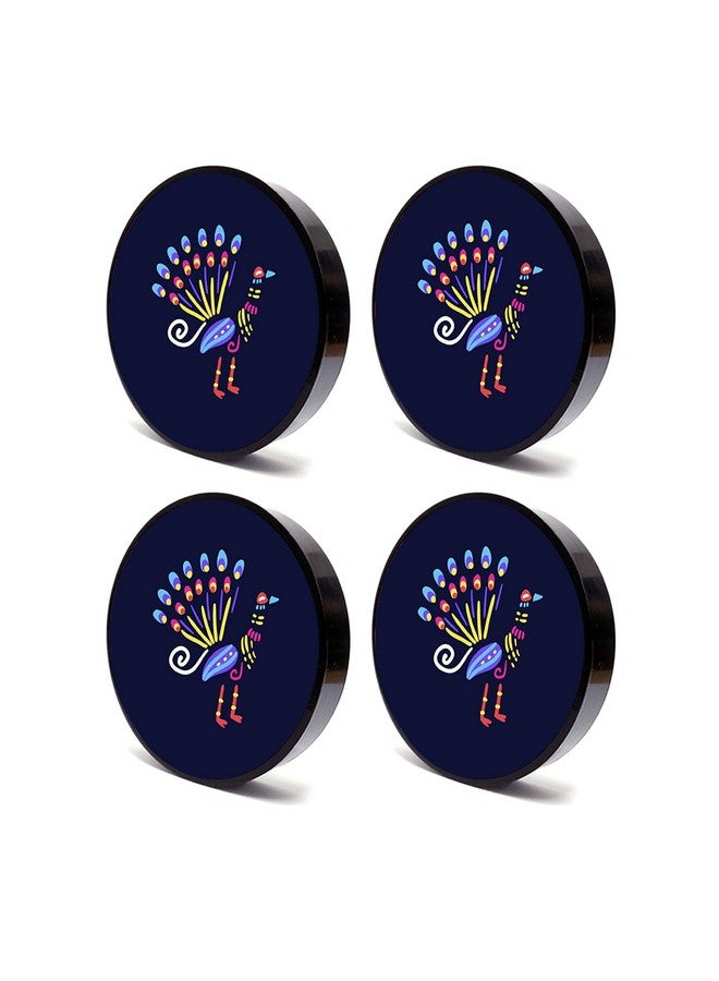 Tinywalk Coaster Colourful Pages Wooden Printed Coaster (4X4) inch Set of 4 Pieces - Image 2