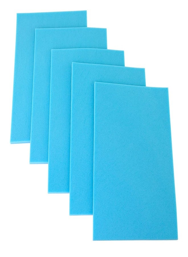 CanDo 10-2483 Memory Foam with PSA, Blue, 1/4" Height, 8" Width, 12" Length, Pack of 5