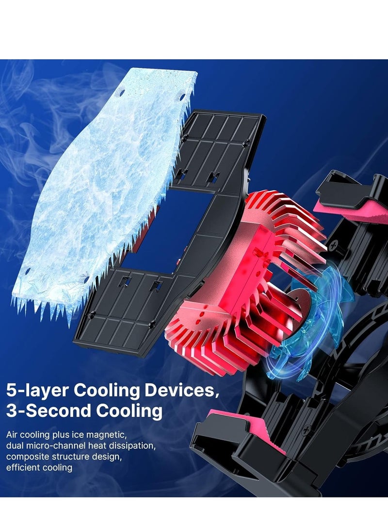 Excefore Cell Phone Stand with Phone Cooler, Semiconductor Cooling Cell Phone Stand, Adjustable Angle Phone Stand for Desk Cell Phone Holder Flexible Phone Stand Holder - Image 2