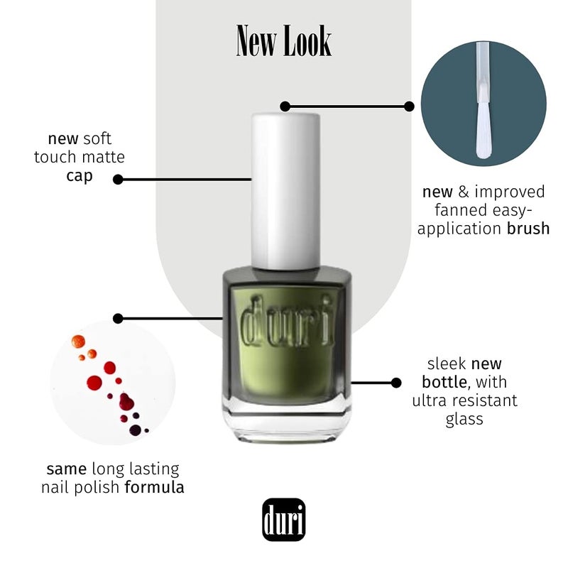 duri Nail Polish, 539 Path Of Light, Rose Gold Metalic, Semi Sheer Coverage, Glossy Finish, Fast Drying, Vegan, Gluten Free, 0.45 Fl Oz - Image 2