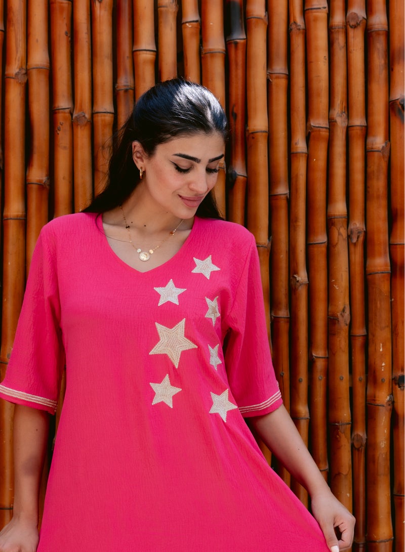 Soft galabiya with elegant design  - Image 1