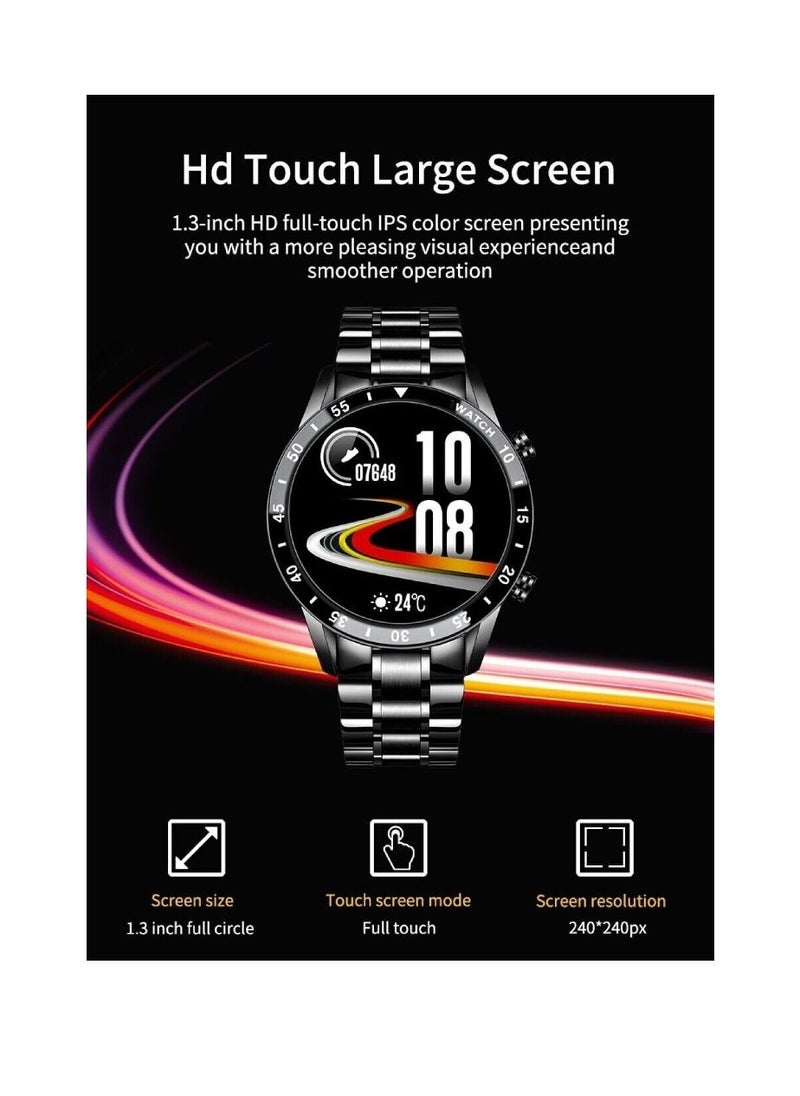 miYou Bluetooth Call Sports Fitness Tracker Heart Rate Monitor IP67 Waterproof Smartwatch For IOS Android Black  - Image 4