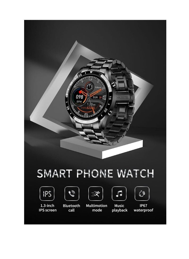 miYou Bluetooth Call Sports Fitness Tracker Heart Rate Monitor IP67 Waterproof Smartwatch For IOS Android Black  - Image 3