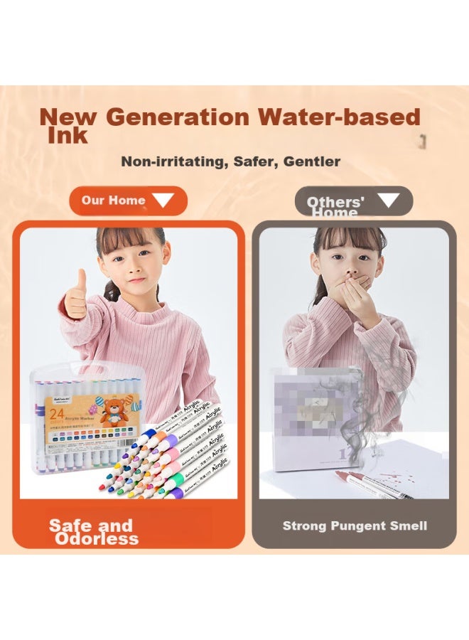 Touchcolor Acrylic Marker Pen Set For Art Students In Kindergarten And Primary School, Safe, Non-toxic, Washable Diy Watercolor Pen, 120 Colors, Complete Set Of Pen Cores - Image 3