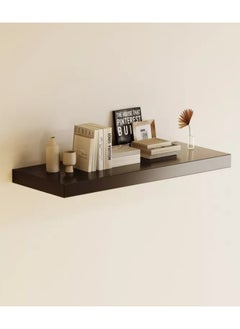 Home Ezz Floating Wall Shelf Black 80x25x3.8cm  - Image 1