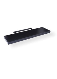 Home Ezz Floating Wall Shelf Black 80x25x3.8cm  - Image 2