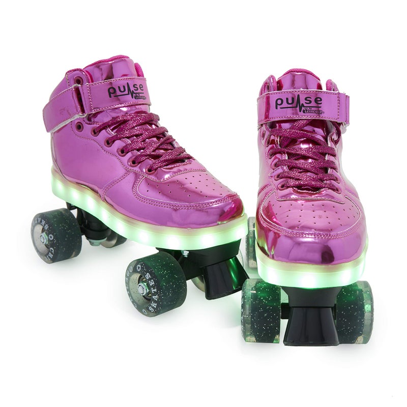 CHICAGO Skates Pulse Light Up Quad Skates, Women's Adult Sizes, Pink, 6 (CRS710-06) - Image 1