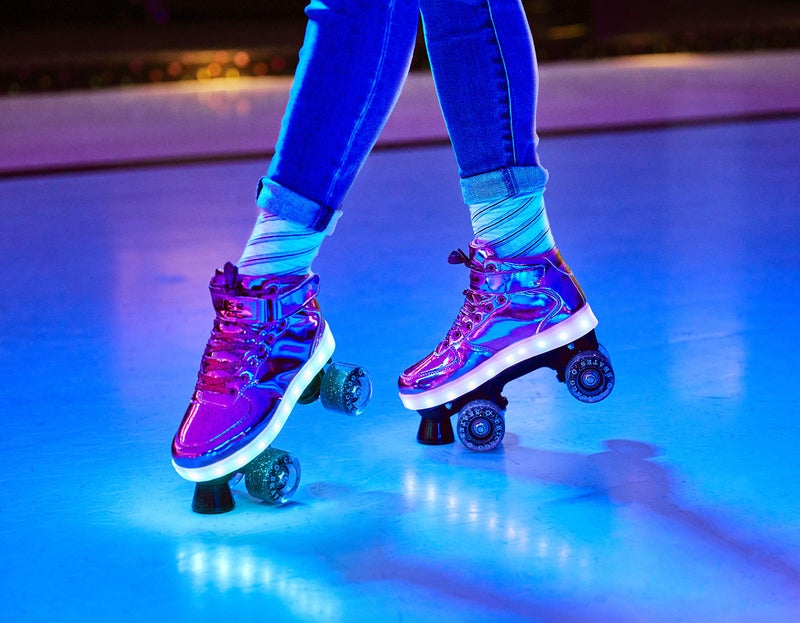 CHICAGO Skates Pulse Light Up Quad Skates, Women's Adult Sizes, Pink, 6 (CRS710-06) - Image 5
