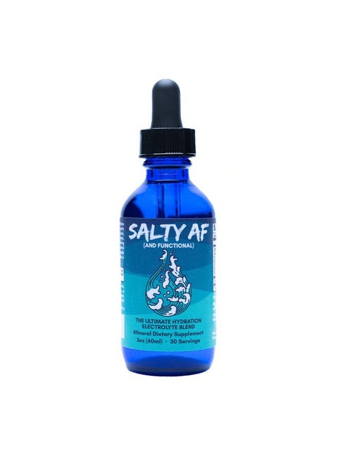 Eidon Ionic Minerals Salty Af - Unsweetened Liquid Electrolyte Drops For Water, Ultimate Hydration Support, Trace Mineral Supplement, Electrolytes Drink Mix With No Sugar, Cruelty Free, Non Gmo- 2 Oz