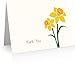 Little Notes by Comptime Daffodil Thank You Cards 24 Foldover Cards and Envelopes - Image 1