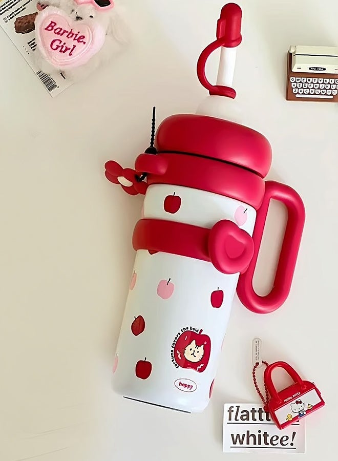LITTLE SURPRISE BOX Little Surprise Box, Bubble Red Apple Stainless Steel Water Tumbler bottle for Kids & Adults , 1000ml - Image 2