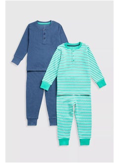 mothercare Striped Pyjamas - 2 Pack  - Image 1