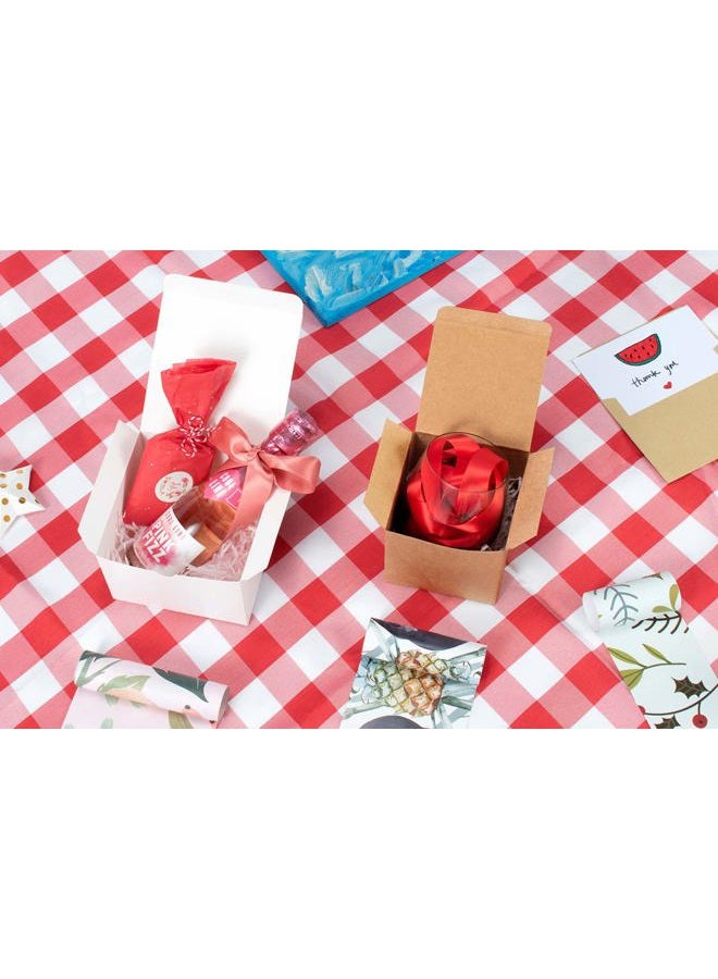 ValBox 20 Pack White Gift Boxes 5 X 5 X 3.5 Paper Gift Boxes with Lids for Gifts, Thanksgiving, Crafting, Cupcake, Cardboard Boxes, Easy Assemble Boxes - Image 5
