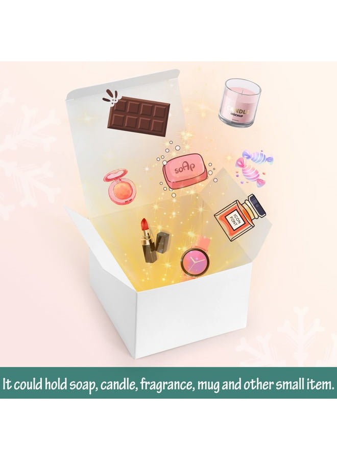 ValBox 20 Pack White Gift Boxes 5 X 5 X 3.5 Paper Gift Boxes with Lids for Gifts, Thanksgiving, Crafting, Cupcake, Cardboard Boxes, Easy Assemble Boxes - Image 4
