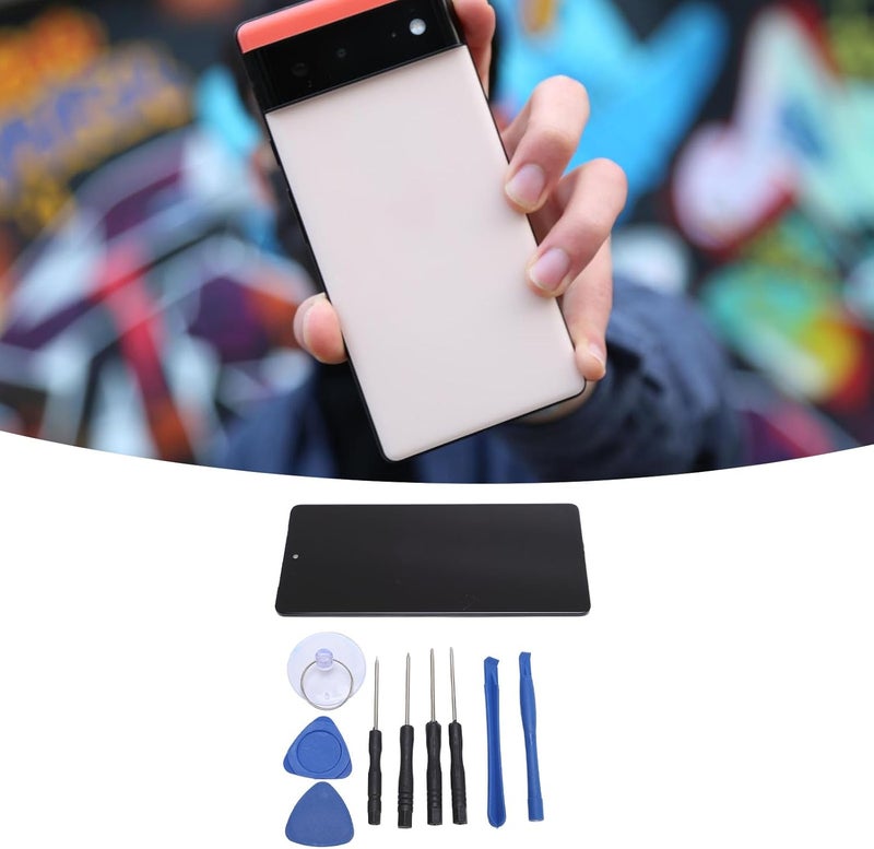 أحجام حسب الطلب مجموعة استبدال شاشة CCYLEZ Pixel 7 مع مجموعة أدوات كاملة - تجميع شاشة TFT LCD، سطوع عالي واستجابة لمس سريعة، إصلاح الشاشة المكسورة + تركيب سهل (أدوات فتح/كوب شفط) لـ - Image 4