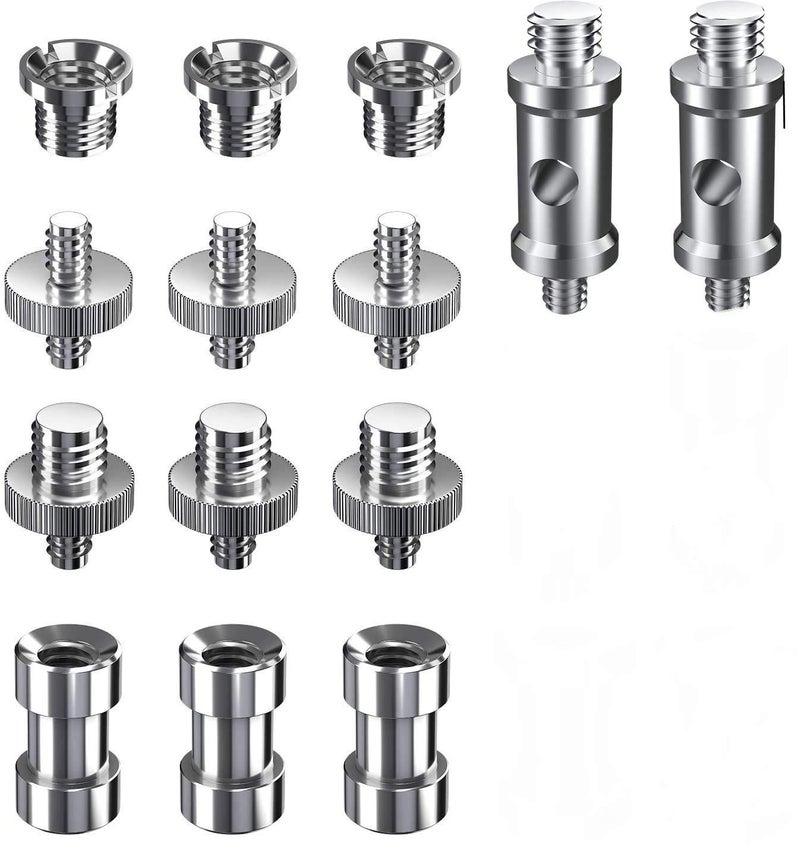 SHOPEE Branded Camera Screws,14 Pcs Converter Threaded Screws Adapter Mount Set Camera/Tripod/Monopod/Light Stand/Quick Release Neck Strap - Image 1