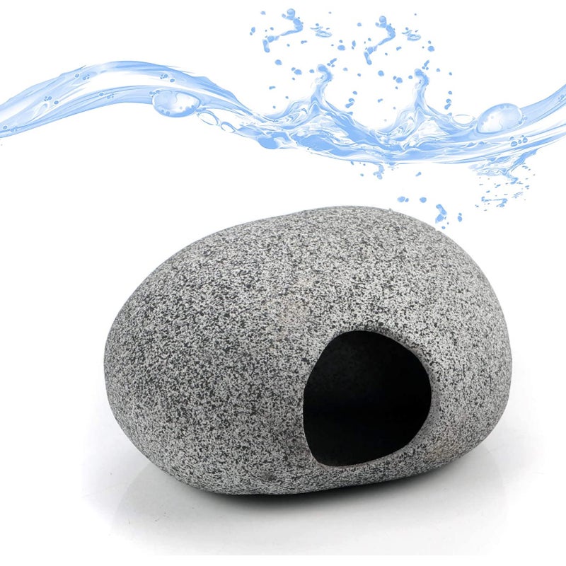 Stackable aquarium decorative stone cave, aquarium accessories cave hide, shrimp hide Cichlid cave hide breeding spawning, betta fish hide - Image 1