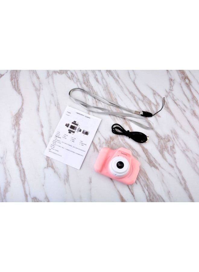 Generic High Definition Children's Camera Digital Photography Birthday Gift For Students X2000 Compact Size Portable Camera-Body Color:1.8inch Screen Pink Gift Box  - Image 5
