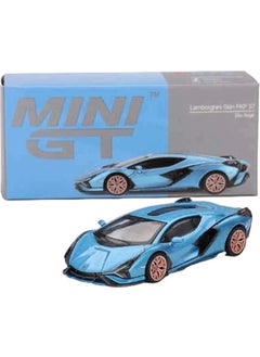 Toyfest Mini GT 1:64 Lamborghini Sian Fkp 37 Blu Aegir  - Image 1