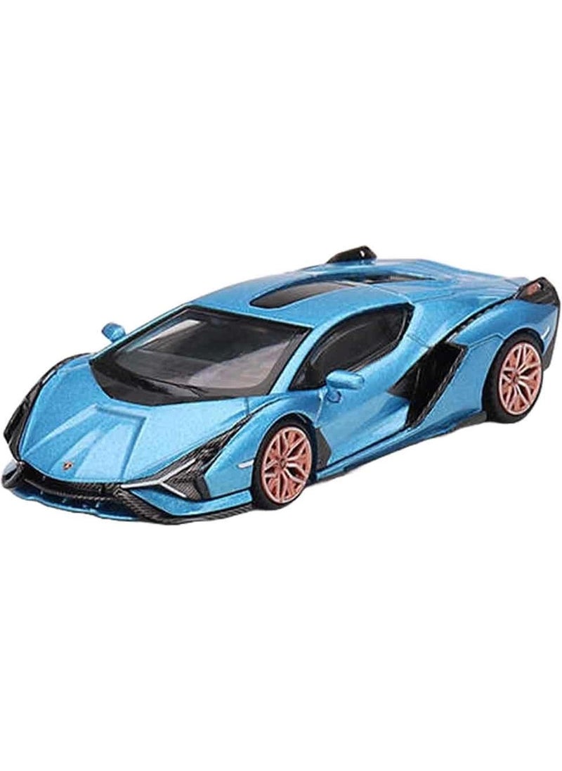 Toyfest - Mini GT 1:64 Lamborghini Sian Fkp 37 Blu Aegir - Image 1