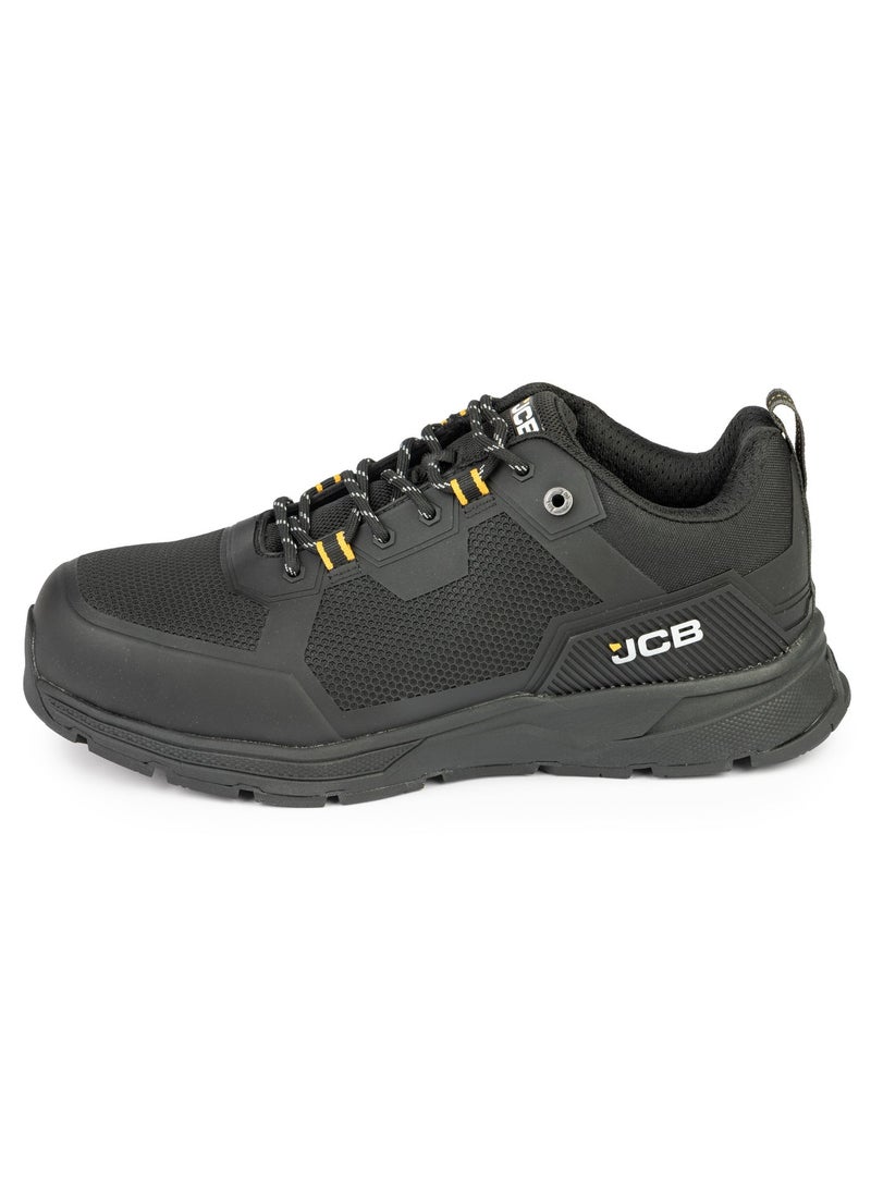 JCB Lace-Up Safety Sneaker – Alloy Toe, Waterproof, Puncture Resistant, Anti-Static, Oil & Slip Resistant | JCB-0014A – Black - Image 2