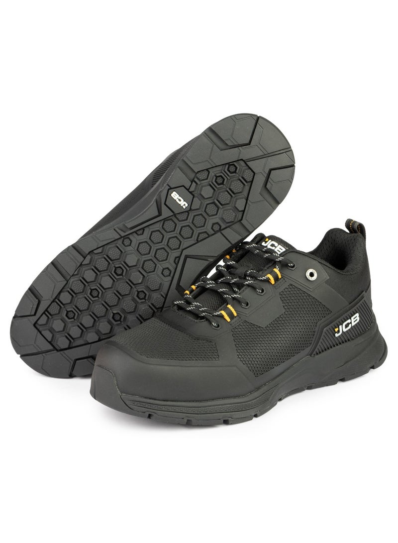 JCB Lace Up Safety Sneaker – Alloy Toe, Waterproof, Puncture Resistant, Anti-Static, Oil & Slip Resistant | Certified Safety Shoe | JCB-0014A – Black - Image 4